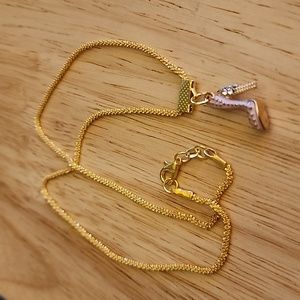 Brand New Handcrafted Shoe Charm Necklace